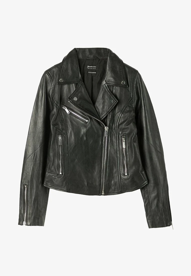 Stradivarius Lederjacke - Black 5 Stradivarius Lederjacke - Black – Bild 5