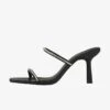 Stradivarius High Heel Sandalette - Black