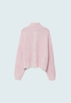 Stradivarius MIT ZOPFMUSTER UND REISSVERSCHLUSS - Strickjacke - Light Pink -Stradivarius Deutschland Verkaufs-Shop 01a51f5a14aa48599d02daf53ab7e7f0