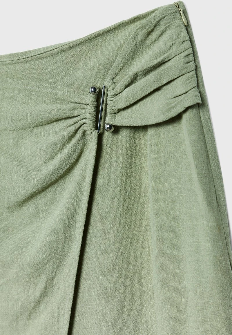Stradivarius RUSTIC MIDI - Wickelrock - Light Green 6 Stradivarius RUSTIC MIDI - Wickelrock - Light Green – Bild 6