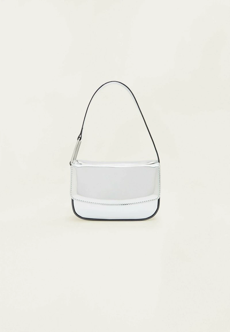 Stradivarius MINI MIRRORED - Handtasche - Metallic Grey 6 Stradivarius MINI MIRRORED - Handtasche - Metallic Grey – Bild 6