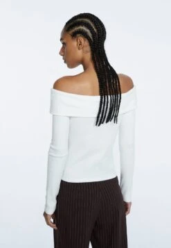 Stradivarius MIT CARMEN-AUSSCHNITT - Langarmshirt - Off White 8 Stradivarius MIT CARMEN-AUSSCHNITT - Langarmshirt - Off White -Stradivarius Deutschland Verkaufs-Shop 03aa613a810041c08d3d432995f590b6