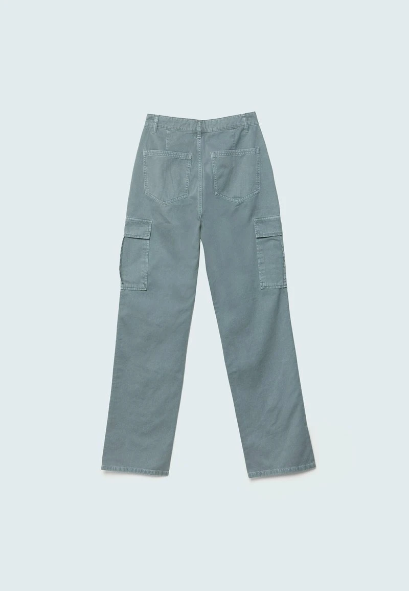 Stradivarius STRAIGHT-FIT - Cargohose - Khaki 6 Stradivarius STRAIGHT-FIT - Cargohose - Khaki – Bild 6