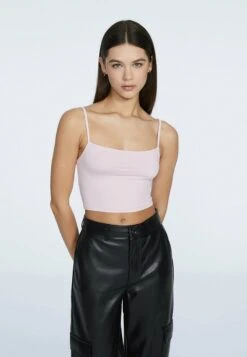 Stradivarius CROPPED - Top - Light Pink