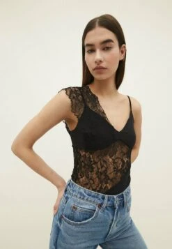 Stradivarius ASYMMETRIC - Body - Black