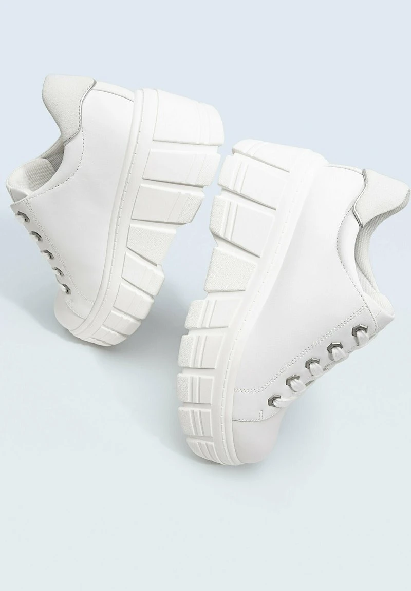 Stradivarius PLATEAU - Sneaker Low - White 4 Stradivarius PLATEAU - Sneaker Low - White – Bild 4