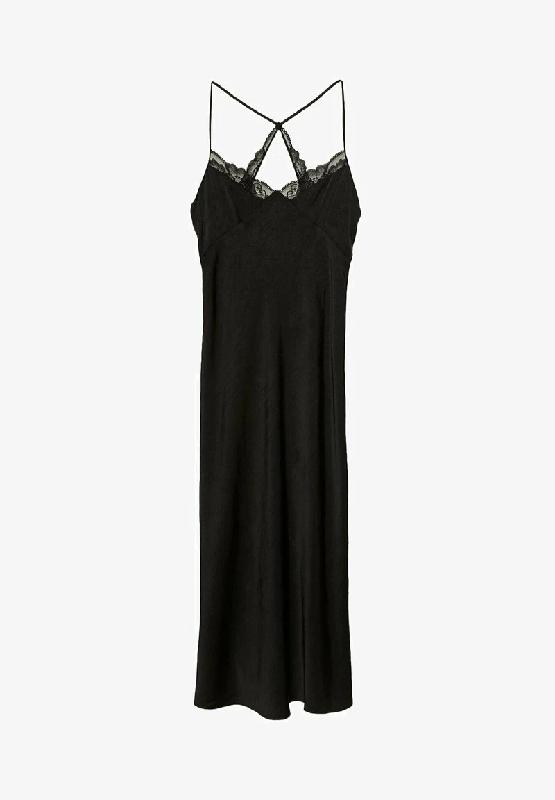 Stradivarius Maxikleid - Black 5 Stradivarius Maxikleid - Black – Bild 5