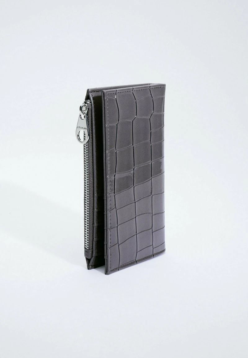 Stradivarius BASIC MIT KROKOPRÄGUNG - Geldbörse - Dark Grey 2 Stradivarius BASIC MIT KROKOPRÄGUNG - Geldbörse - Dark Grey – Bild 2