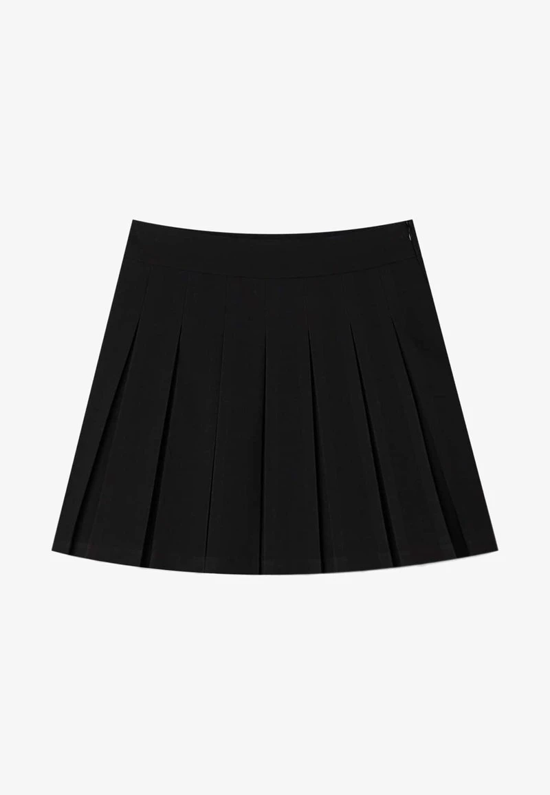 Stradivarius Faltenrock - Black 5 Stradivarius Faltenrock - Black – Bild 5