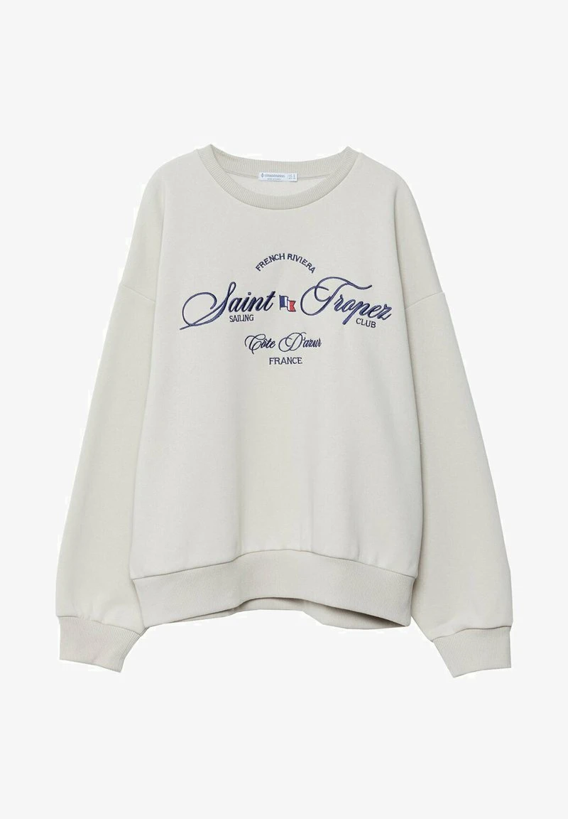 Stradivarius MIT STICKEREI 02501501 - Sweatshirt - Stone 5 Stradivarius MIT STICKEREI 02501501 - Sweatshirt - Stone – Bild 5