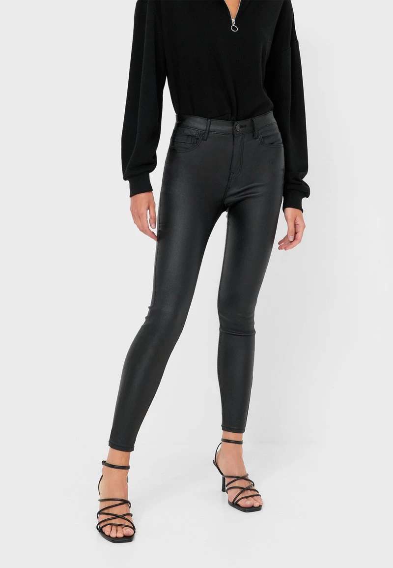 Stradivarius MIT HOHEM BUND - Stoffhose - Black 1 Stradivarius MIT HOHEM BUND - Stoffhose - Black