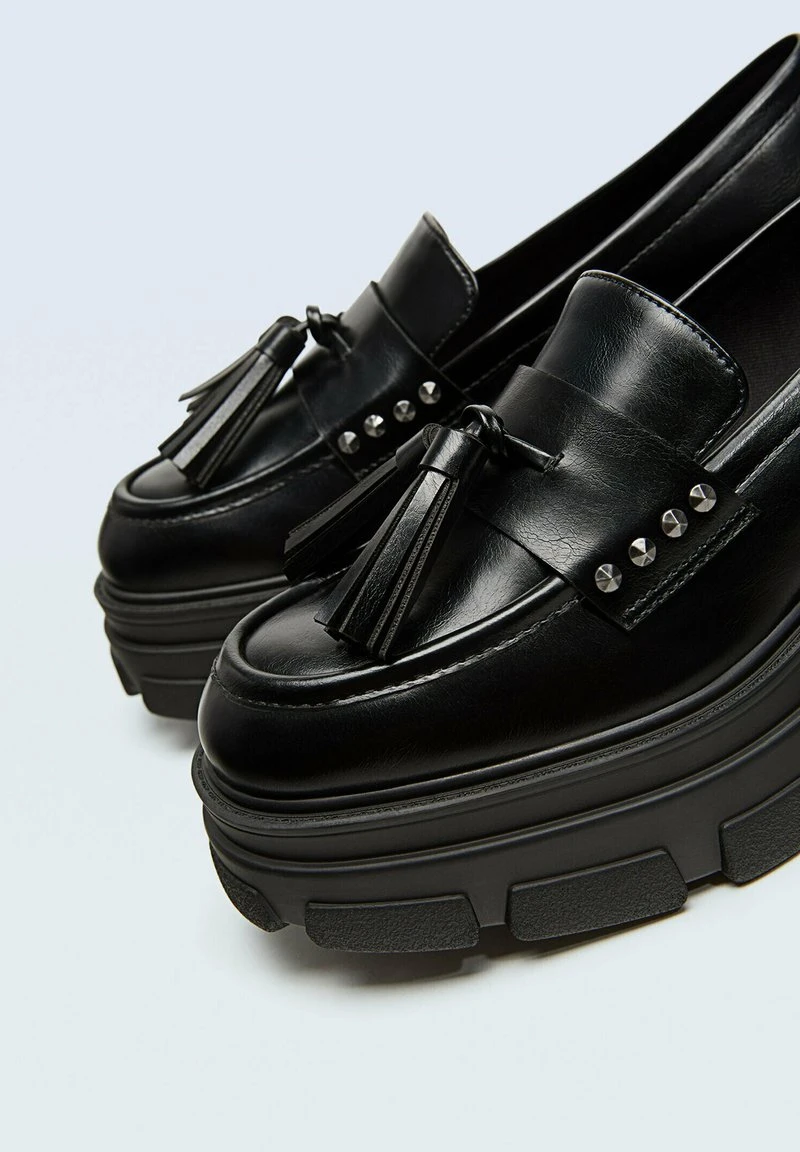 Stradivarius MIT VERZIERUNG - Slipper - Black 5 Stradivarius MIT VERZIERUNG - Slipper - Black – Bild 5