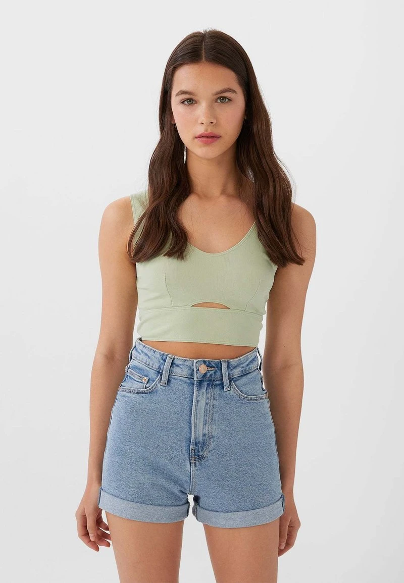 Stradivarius Jeans Shorts - Dark Blue 6 Stradivarius Jeans Shorts - Dark Blue – Bild 6