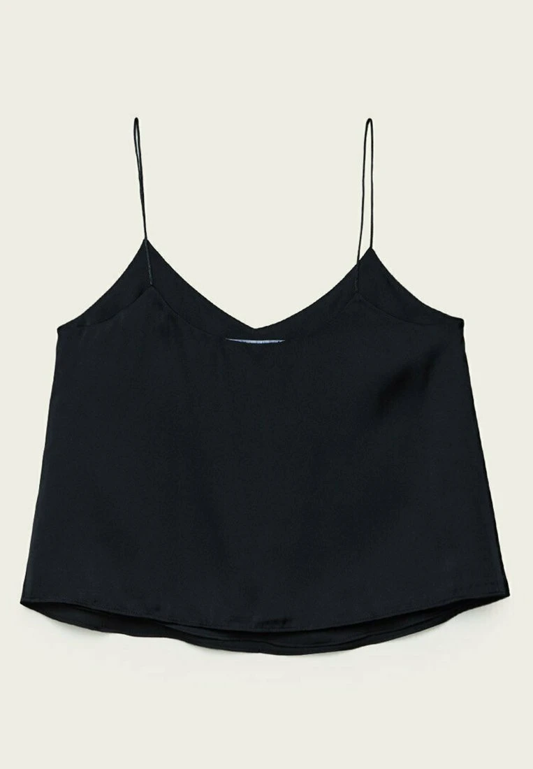 Stradivarius WITH THIN STRAPS - Top - Black 6 Stradivarius WITH THIN STRAPS - Top - Black – Bild 6