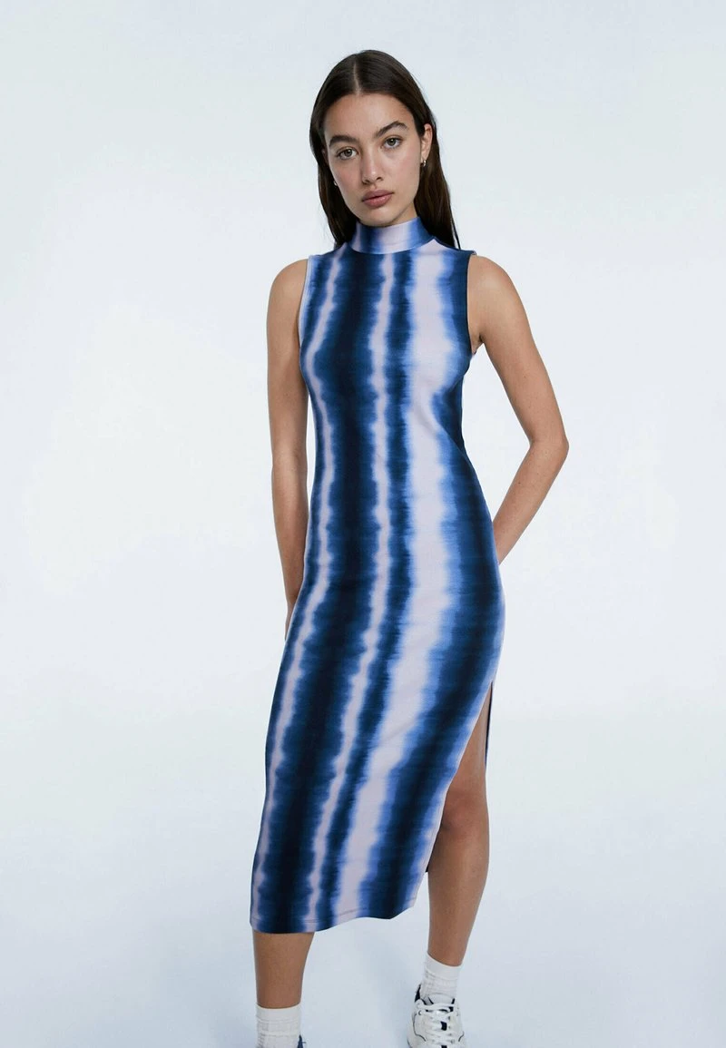 Stradivarius Strickkleid - Blue 1 Stradivarius Strickkleid - Blue