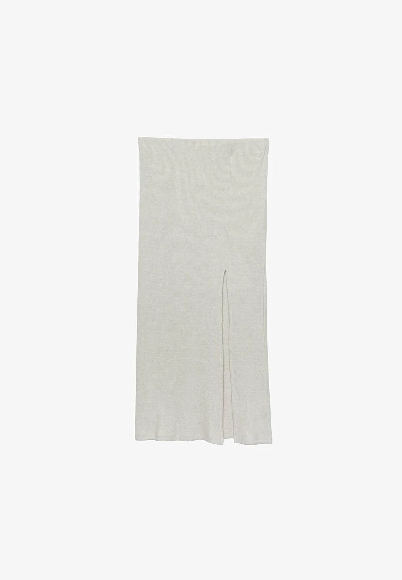 Stradivarius AUFGERAUTER MIT PATENTMUSTER - Bleistiftrock - Stone 5 Stradivarius AUFGERAUTER MIT PATENTMUSTER - Bleistiftrock - Stone – Bild 5