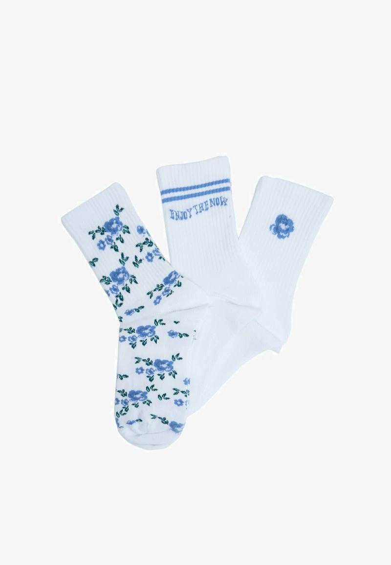 Stradivarius 3-ER-PACK OF FLOWER - Socken - Off-white 3 Stradivarius 3-ER-PACK OF FLOWER - Socken - Off-white – Bild 3