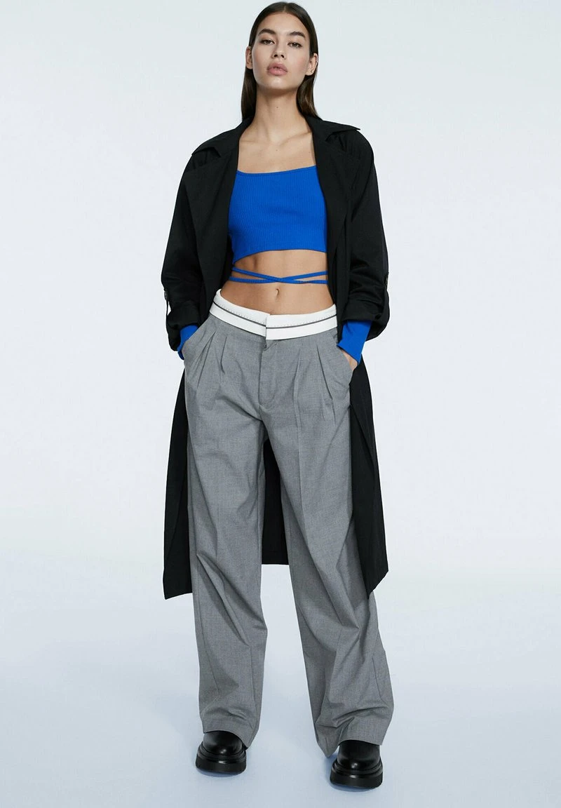 Stradivarius MIT SCHNALLE AM RÜCKEN - Langarmshirt - Blue 2 Stradivarius MIT SCHNALLE AM RÜCKEN - Langarmshirt - Blue – Bild 2