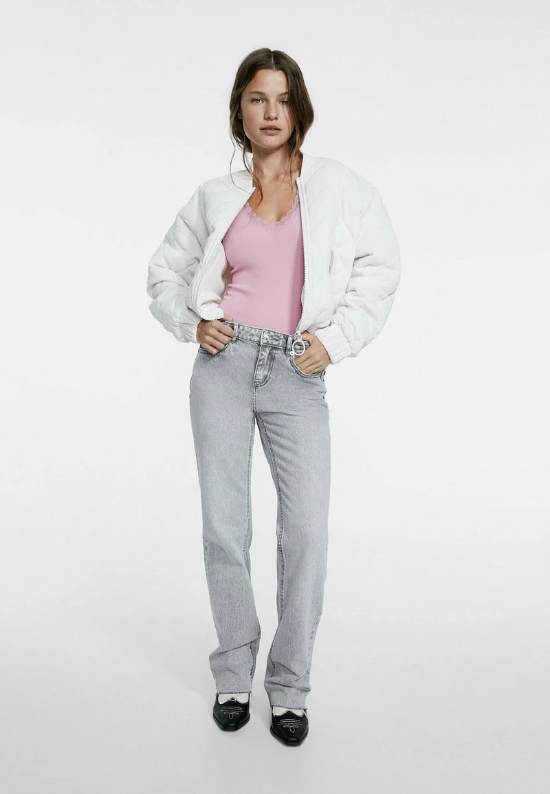 Stradivarius LACE TRIM DETAIL - Langarmshirt - Mottled Pink 2 Stradivarius LACE TRIM DETAIL - Langarmshirt - Mottled Pink – Bild 2