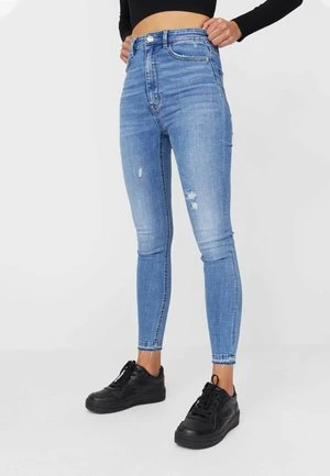 Stradivarius SUPER HIGH WAIST IM VINTAGELOOK - Jeans Skinny Fit - Dark-blue Denim 6 Stradivarius SUPER HIGH WAIST IM VINTAGELOOK - Jeans Skinny Fit - Dark-blue Denim – Bild 6