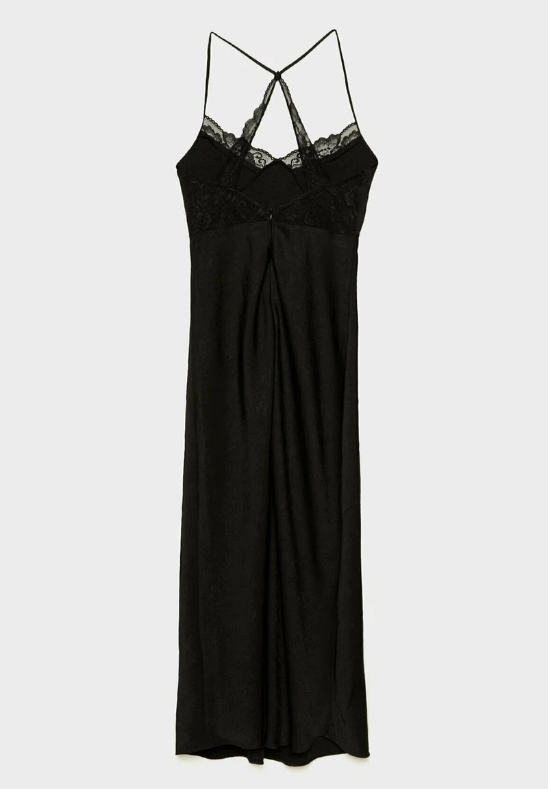 Stradivarius Maxikleid - Black 6 Stradivarius Maxikleid - Black – Bild 6