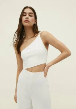 Stradivarius ASYMMETRIC CUT-OUT - Jumpsuit - White -Stradivarius Deutschland Verkaufs-Shop 10a04a4231604a62bb8118d0ee109f9f