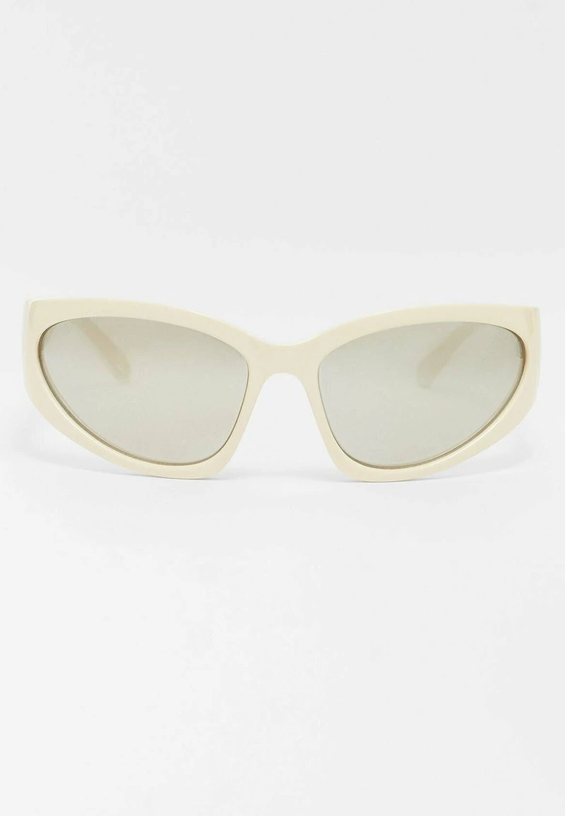 Stradivarius RESIN WRAPAROUND - Sonnenbrille - Off White 6 Stradivarius RESIN WRAPAROUND - Sonnenbrille - Off White – Bild 6