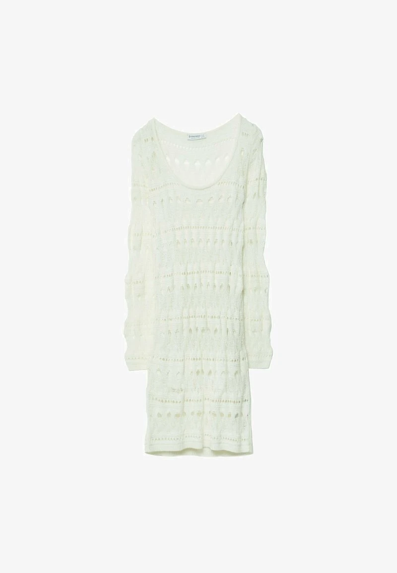 Stradivarius Strickkleid - Off White 5 Stradivarius Strickkleid - Off White – Bild 5