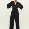 Stradivarius TEXTURED - Jumpsuit - Black