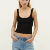 Stradivarius STRAPPY - Top - Black