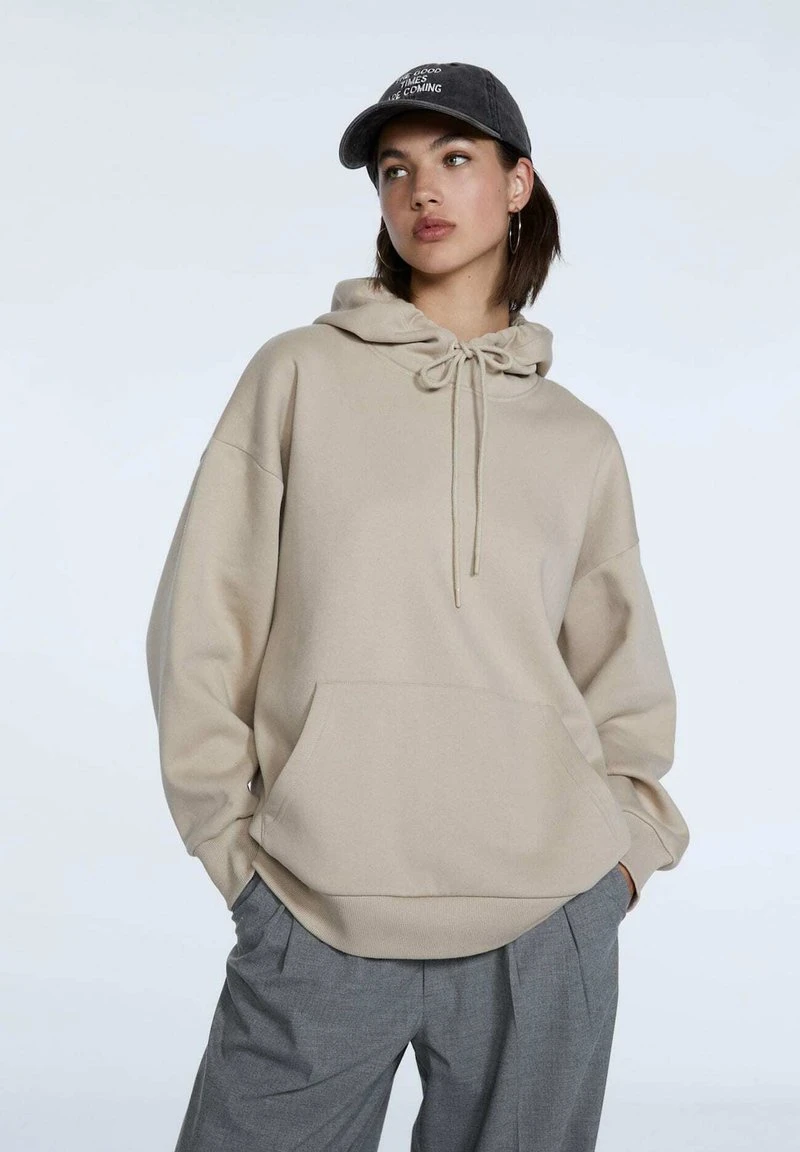 Stradivarius Kapuzenpullover - Stone 1 Stradivarius Kapuzenpullover - Stone