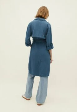 Stradivarius LONG - Trenchcoat - Mottled Light Blue -Stradivarius Deutschland Verkaufs-Shop 1559ac7621294d2da94a9ae2b0917c2a