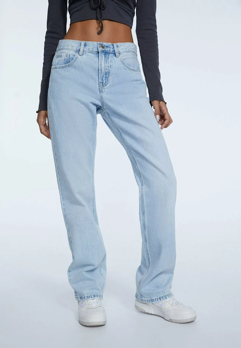 Stradivarius IM FIT - Jeans Straight Leg - Light Blue Denim 1 Stradivarius IM FIT - Jeans Straight Leg - Light Blue Denim