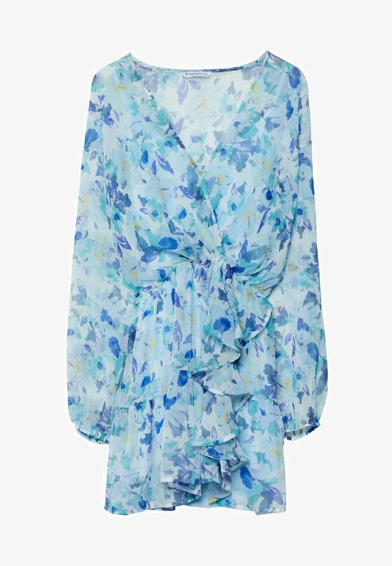 Stradivarius SHORT CHIFFON - Freizeitkleid - Light Blue 5 Stradivarius SHORT CHIFFON - Freizeitkleid - Light Blue – Bild 5