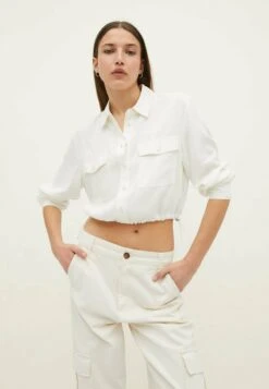 Stradivarius UTILITY - Hemdbluse - Off White