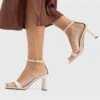 Stradivarius MIT GESTEPPTEN RIEMCHEN - Brautschuh - Off White