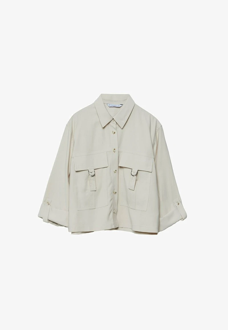 Stradivarius UTILITY - Leichte Jacke - Stone 5 Stradivarius UTILITY - Leichte Jacke - Stone – Bild 5