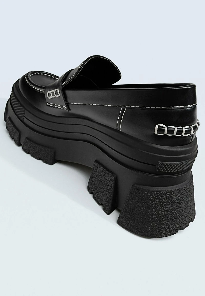 Stradivarius MIT PROFILSOHLE UND DETAIL - Mokassin - Black 5 Stradivarius MIT PROFILSOHLE UND DETAIL - Mokassin - Black – Bild 5