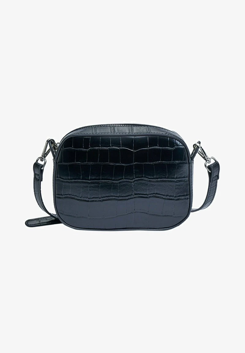 Stradivarius MOCK CROC REPORTER - Umhängetasche - Black 3 Stradivarius MOCK CROC REPORTER - Umhängetasche - Black – Bild 3