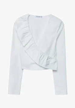 Stradivarius ASYMMETRIC RUFFLED - Bluse - White 10 Stradivarius ASYMMETRIC RUFFLED - Bluse - White -Stradivarius Deutschland Verkaufs-Shop 1c821a5f8e034a11a3d346bb90a7c7be