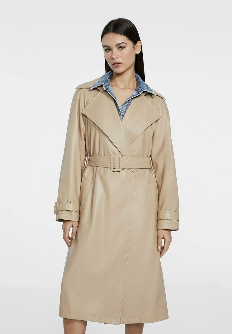 Stradivarius LONG - Trenchcoat - Beige 1 Stradivarius LONG - Trenchcoat - Beige