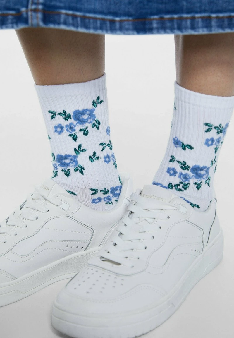 Stradivarius 3-ER-PACK OF FLOWER - Socken - Off-white 2 Stradivarius 3-ER-PACK OF FLOWER - Socken - Off-white – Bild 2