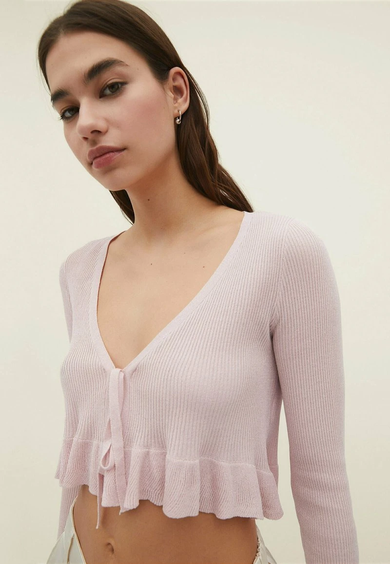 Stradivarius Strickjacke - Light Pink 4 Stradivarius Strickjacke - Light Pink – Bild 4