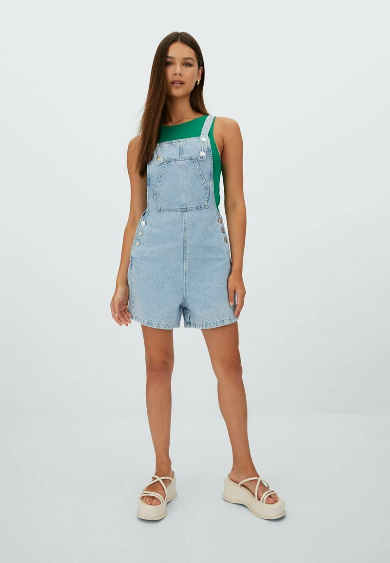 Stradivarius Latzhose - Light Blue 2 Stradivarius Latzhose - Light Blue – Bild 2