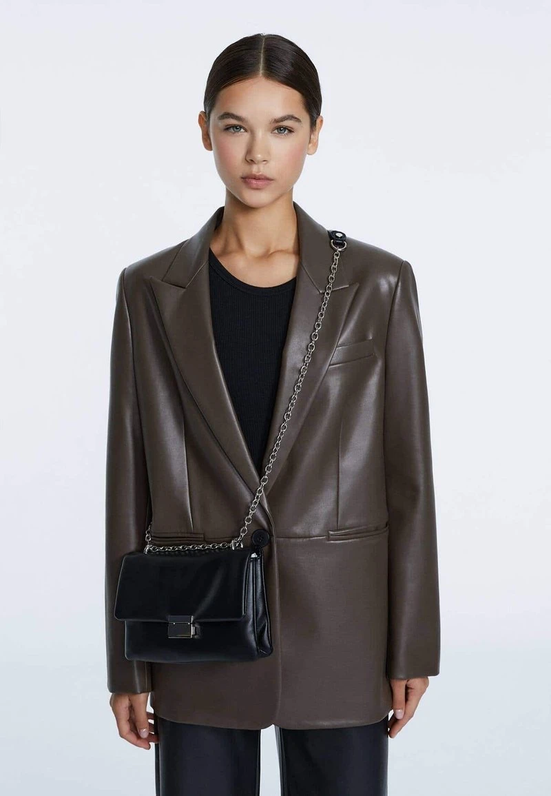 Stradivarius MIT VERSCHLUSS - Umhängetasche - Black 1 Stradivarius MIT VERSCHLUSS - Umhängetasche - Black