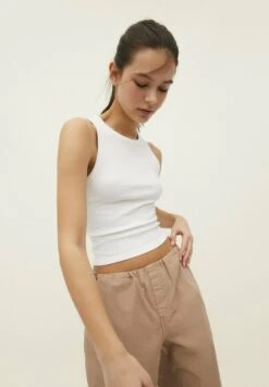 Stradivarius RACER - Top - White
