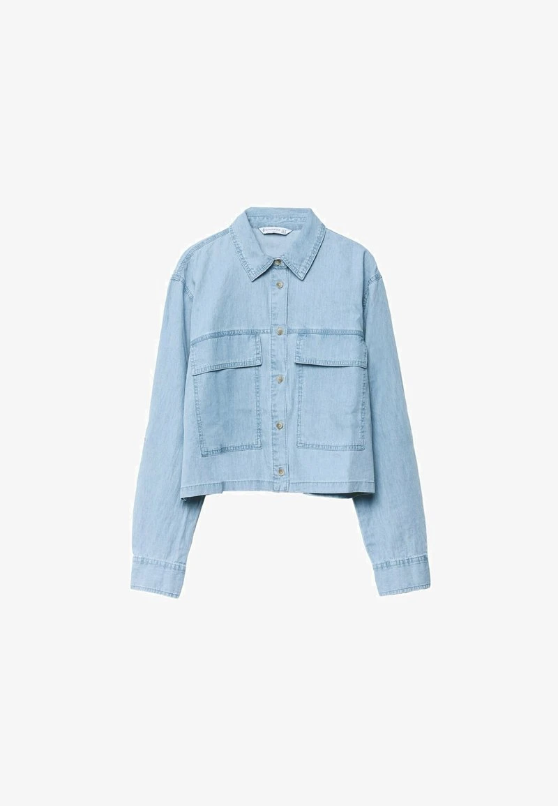 Stradivarius UTILITY - Hemdbluse - Light Blue 6 Stradivarius UTILITY - Hemdbluse - Light Blue – Bild 6