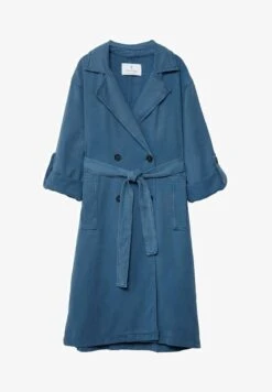 Stradivarius LONG - Trenchcoat - Mottled Light Blue -Stradivarius Deutschland Verkaufs-Shop 212386421e624ae09fea4f578b901583