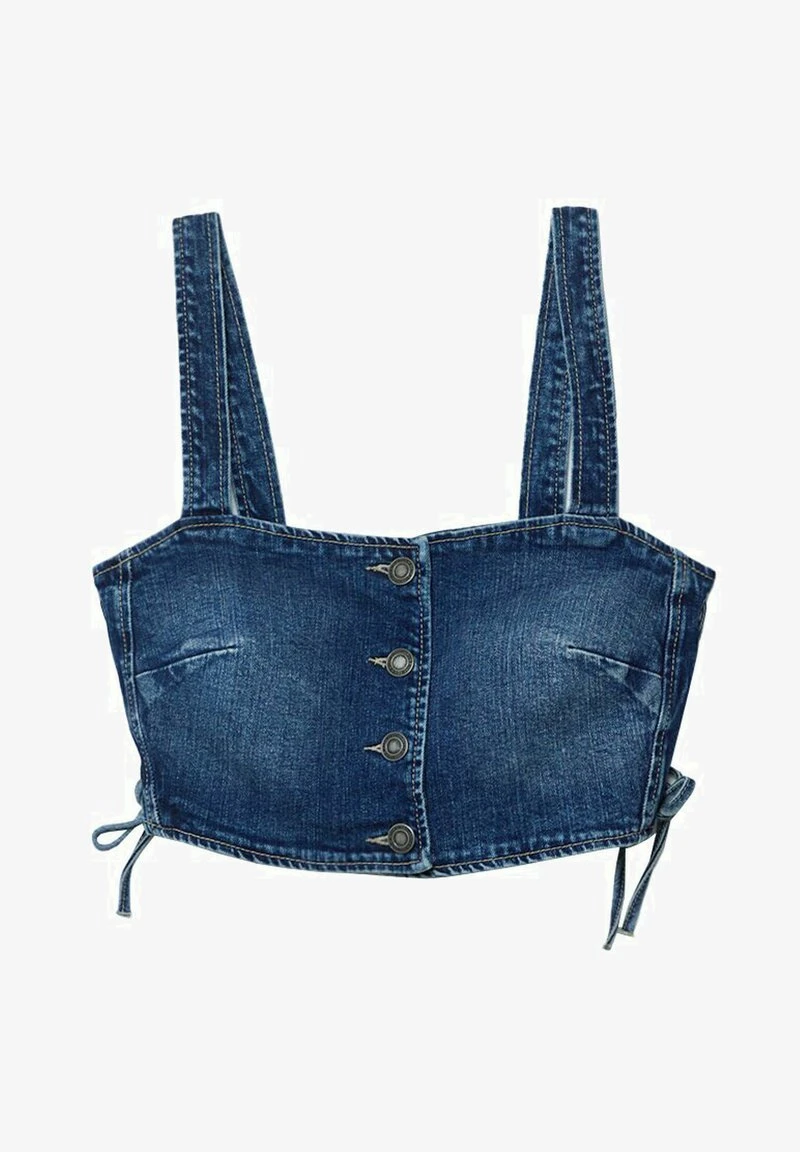 Stradivarius Top - Stone Blue Denim 5 Stradivarius Top - Stone Blue Denim – Bild 5