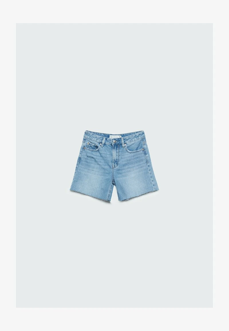 Stradivarius LOW WAIST BERMUDA - Jeans Shorts - Blue Denim 5 Stradivarius LOW WAIST BERMUDA - Jeans Shorts - Blue Denim – Bild 5